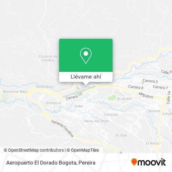 Mapa de Aeropuerto El Dorado Bogota