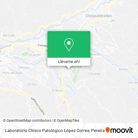 Mapa de Laboratorio Clínico Patológico López Correa