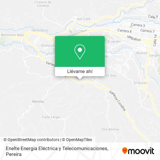 Mapa de Enelte Energia Eléctrica y Telecomunicaciones