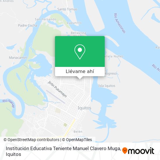 Mapa de Institución Educativa Teniente Manuel Clavero Muga