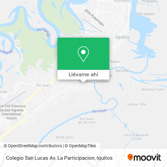 Mapa de Colegio San Lucas Av. La Participacion