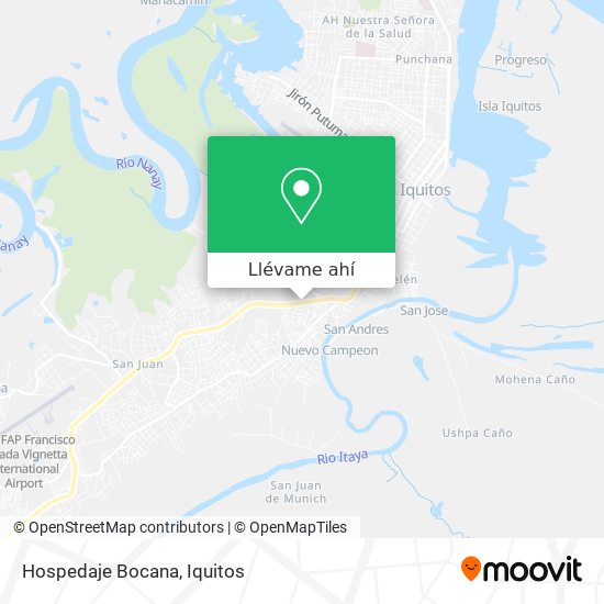 Mapa de Hospedaje Bocana