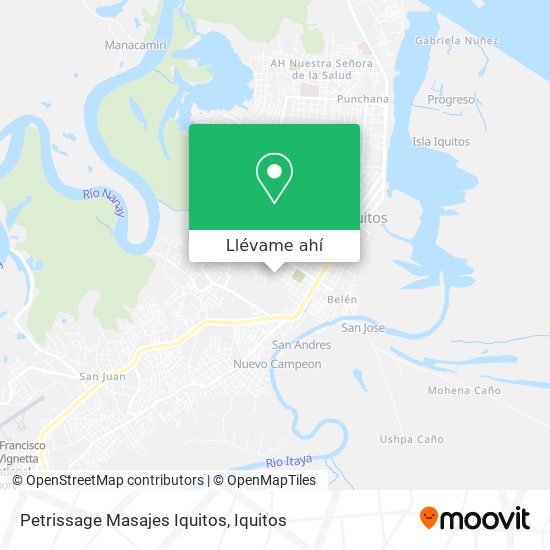 Mapa de Petrissage Masajes Iquitos