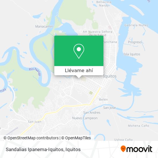 Mapa de Sandalias Ipanema-Iquitos