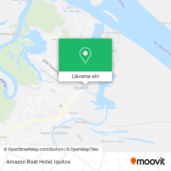 Mapa de Amazon Boat Hotel