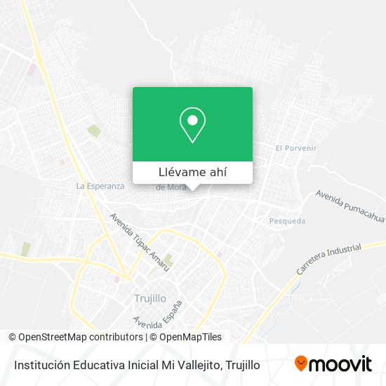 Mapa de Institución Educativa Inicial Mi Vallejito