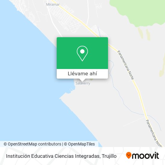 Mapa de Institución Educativa Ciencias Integradas