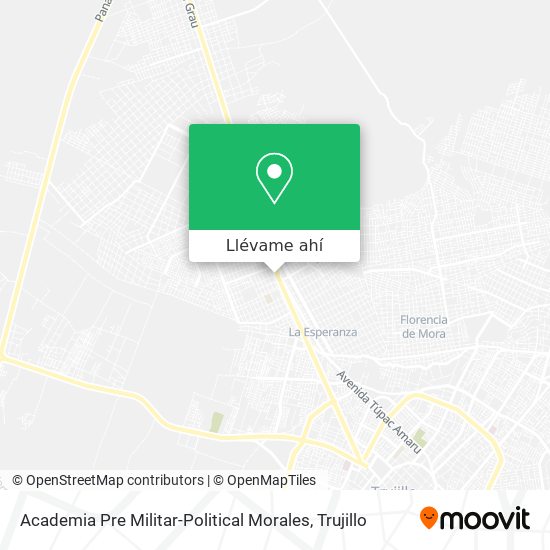 Mapa de Academia Pre Militar-Political Morales