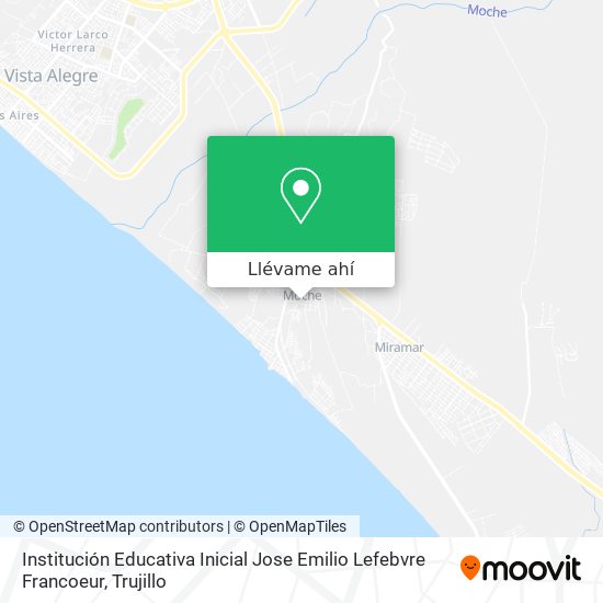 Mapa de Institución Educativa Inicial Jose Emilio Lefebvre Francoeur