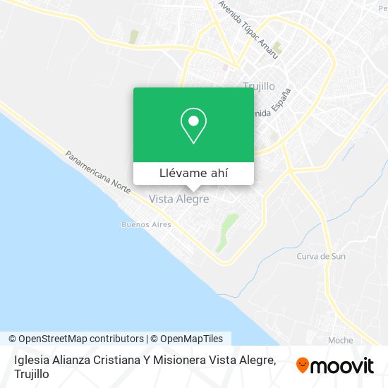 Mapa de Iglesia Alianza Cristiana Y Misionera Vista Alegre