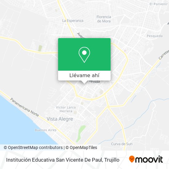 Mapa de Institución Educativa San Vicente De Paul