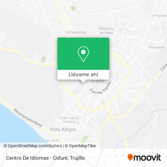 Mapa de Centro De Idiomas - Cidunt