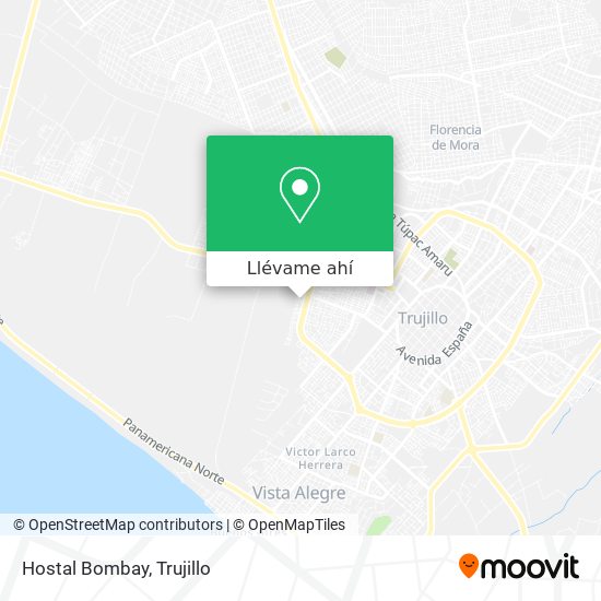 Mapa de Hostal Bombay