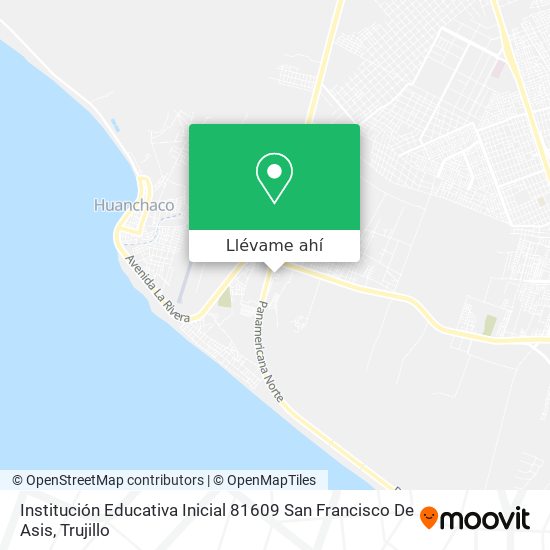 Mapa de Institución Educativa Inicial 81609 San Francisco De Asis