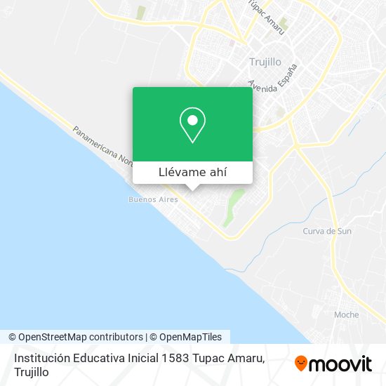 Mapa de Institución Educativa Inicial 1583 Tupac Amaru