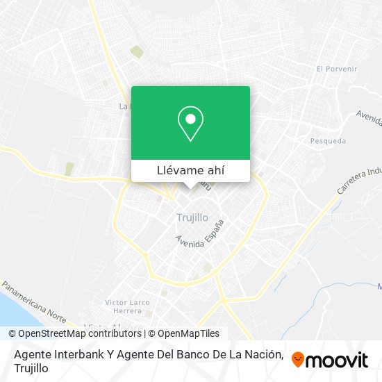 Mapa de Agente Interbank Y Agente Del Banco De La Nación