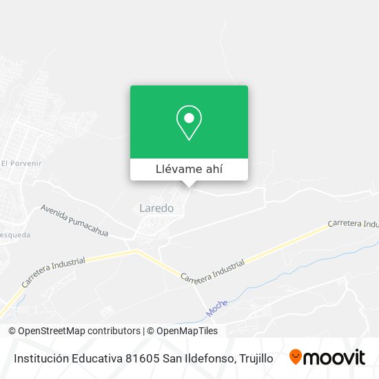 Mapa de Institución Educativa 81605 San Ildefonso