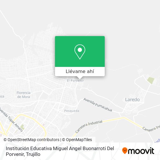 Mapa de Institución Educativa Miguel Angel Buonarroti Del Porvenir