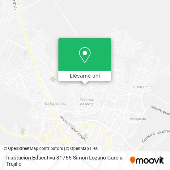 Mapa de Institución Educativa 81765 Simon Lozano Garcia