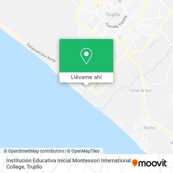 Mapa de Institución Educativa Inicial Montessori International College