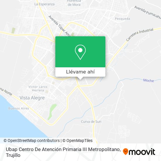 Mapa de Ubap Centro De Atención Primaria III Metropolitano