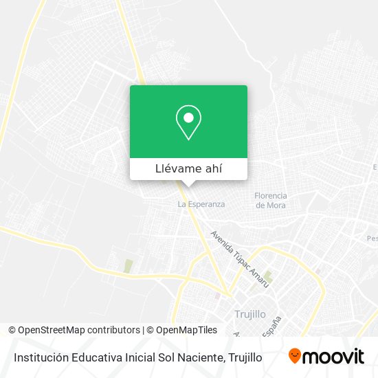 Mapa de Institución Educativa Inicial Sol Naciente