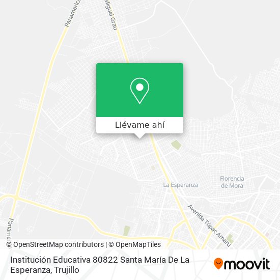 Mapa de Institución Educativa 80822 Santa María De La Esperanza