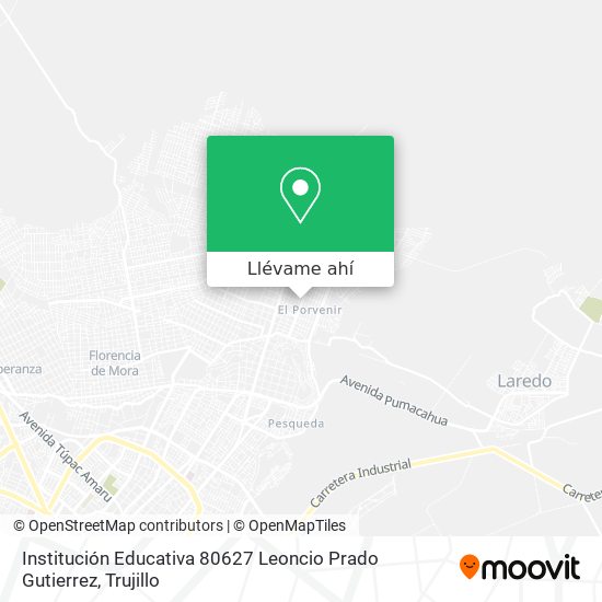 Mapa de Institución Educativa 80627 Leoncio Prado Gutierrez