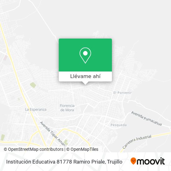 Mapa de Institución Educativa 81778 Ramiro Priale