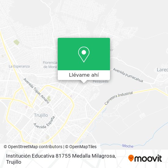 Mapa de Institución Educativa 81755 Medalla Milagrosa