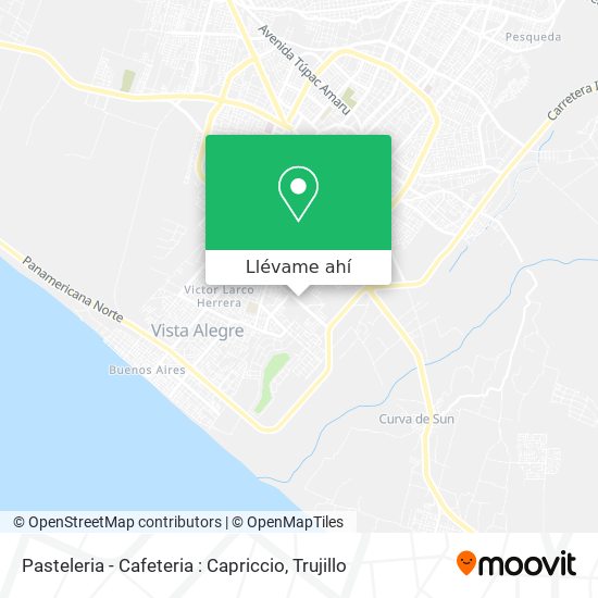 Mapa de Pasteleria - Cafeteria : Capriccio