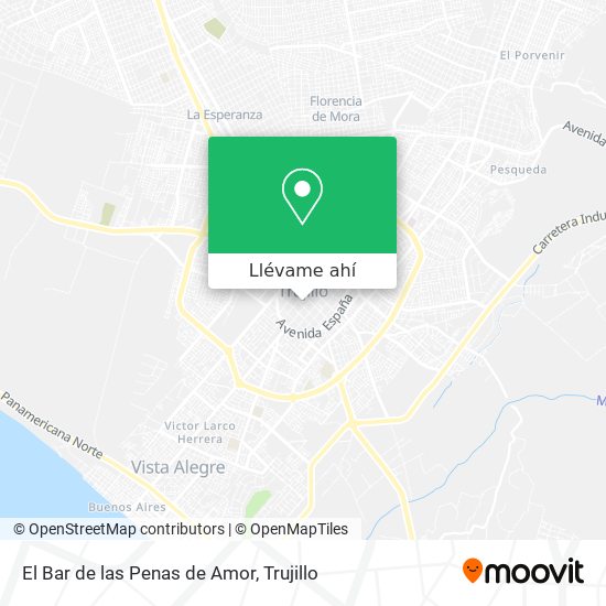 Mapa de El Bar de las Penas de Amor