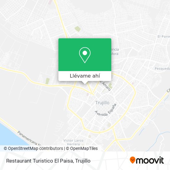 Mapa de Restaurant Turistico El Paisa