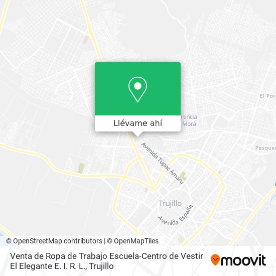Cómo llegar a Venta de Ropa de Trabajo Escuela-Centro de Vestir El Elegante  E. I. R. L. en Trujillo en Autobús?