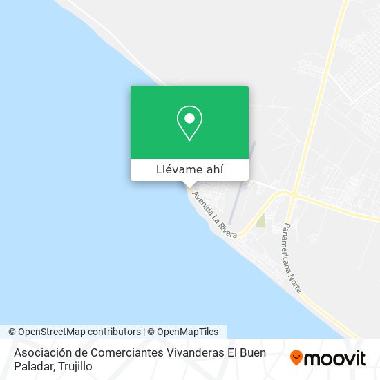 Mapa de Asociación de Comerciantes Vivanderas El Buen Paladar