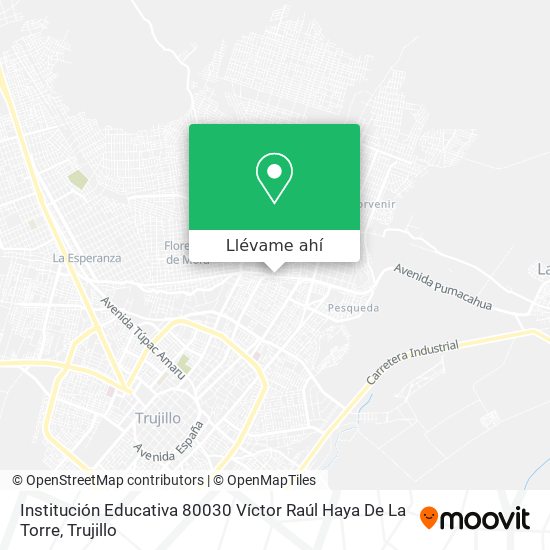 Mapa de Institución Educativa 80030 Víctor Raúl Haya De La Torre