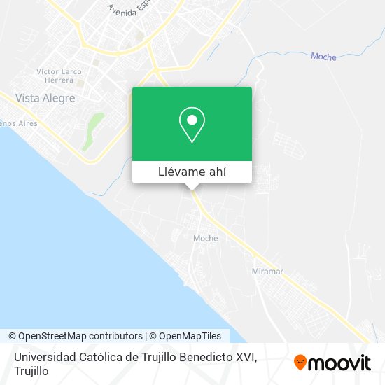 Mapa de Universidad Católica de Trujillo Benedicto XVI