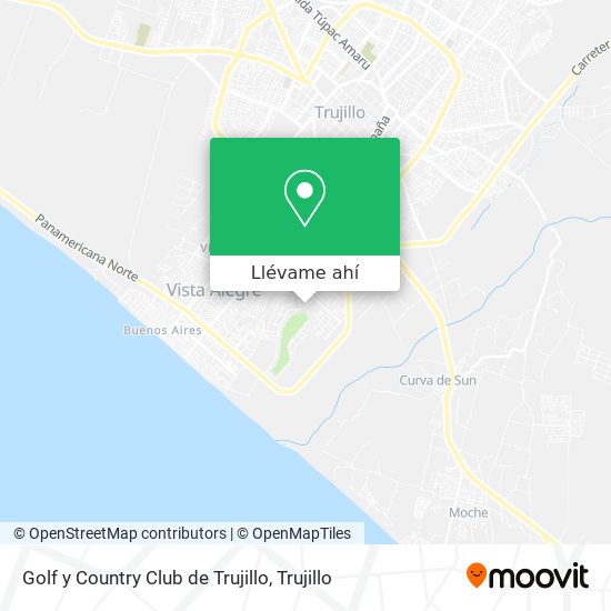 Mapa de Golf y Country Club de Trujillo