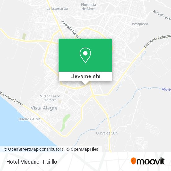 Mapa de Hotel Medano