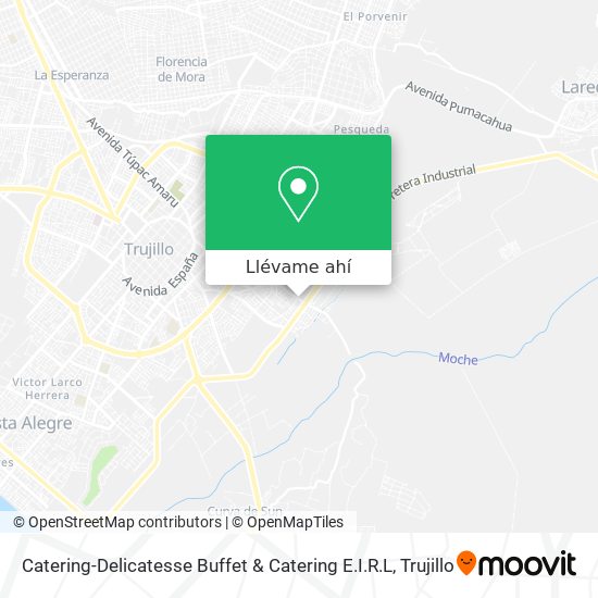 Mapa de Catering-Delicatesse Buffet & Catering E.I.R.L