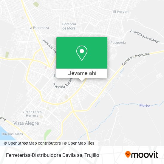 Mapa de Ferreterias-Distribuidora Davila sa