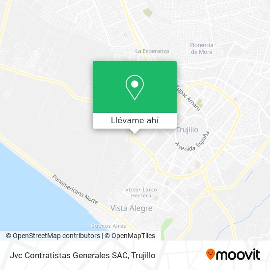 Mapa de Jvc Contratistas Generales SAC