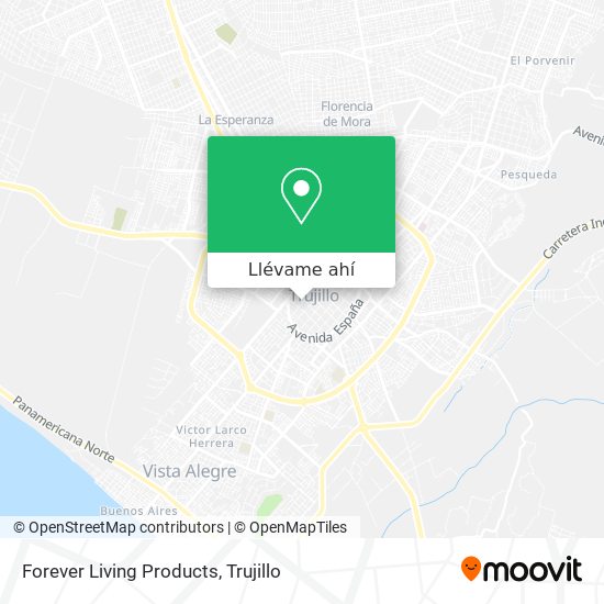 Mapa de Forever Living Products