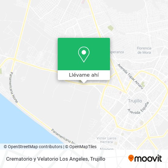 Mapa de Crematorio y Velatorio Los Angeles