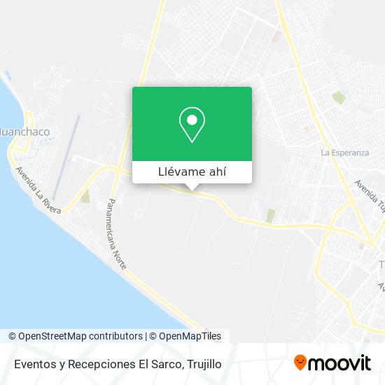 Mapa de Eventos y Recepciones El Sarco