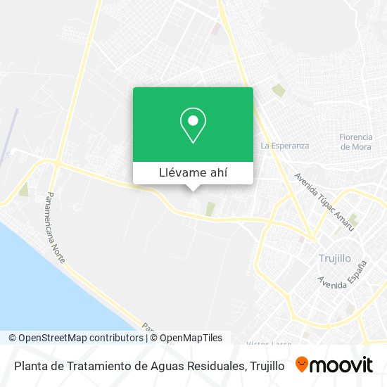 Mapa de Planta de Tratamiento de Aguas Residuales