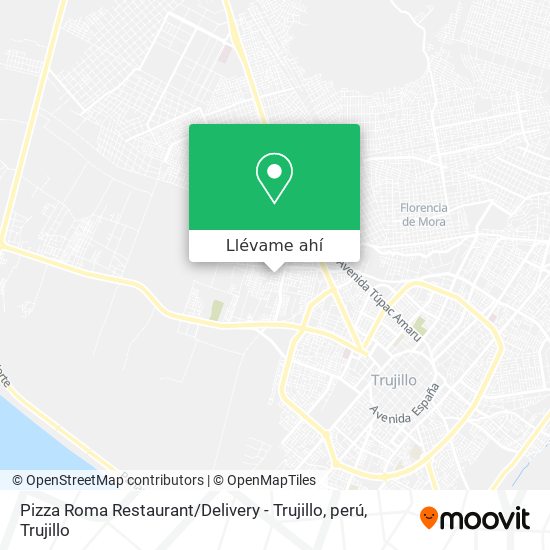 Mapa de Pizza Roma Restaurant / Delivery - Trujillo, perú
