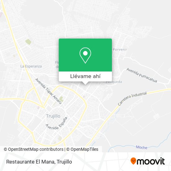 Mapa de Restaurante El Mana