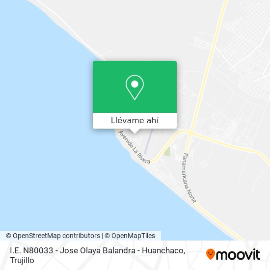 Mapa de I.E. N80033 - Jose Olaya Balandra - Huanchaco