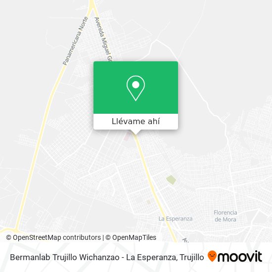 Mapa de Bermanlab Trujillo Wichanzao - La Esperanza
